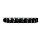 3 CT Princess Cut Black Onyx Full Eternity Band Ring Black Onyx - ( AAA ) - Quality - Rosec Jewels