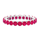 Genuine Red Ruby Full Eternity Ring Ruby - ( AAA ) - Quality - Rosec Jewels