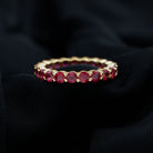 Genuine Red Ruby Full Eternity Ring Ruby - ( AAA ) - Quality - Rosec Jewels