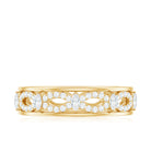 1/2 CT Simulated Diamond Infinity Band Ring in Gold Zircon - ( AAAA ) - Quality - Rosec Jewels