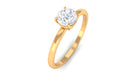 Round Shape Lab Grown Diamond Solitaire Ring Lab Grown Diamond - ( EF-VS ) - Color and Clarity - Rosec Jewels