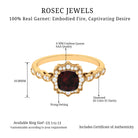 5 CT Oval Shape Garnet Eternity Ring in Shared Prong Setting Garnet - ( AAA ) - Quality - Rosec Jewels