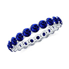 3.25 CT Lab Created Blue Sapphire Full Eternity Ring in Shared Prong Setting Lab Created Blue Sapphire - ( AAAA ) - Quality - Rosec Jewels