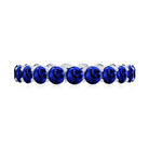 3.25 CT Lab Created Blue Sapphire Full Eternity Ring in Shared Prong Setting Lab Created Blue Sapphire - ( AAAA ) - Quality - Rosec Jewels