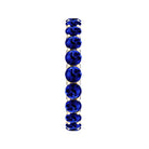 3.25 CT Lab Created Blue Sapphire Full Eternity Ring in Shared Prong Setting Lab Created Blue Sapphire - ( AAAA ) - Quality - Rosec Jewels