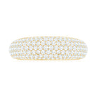 1.75 CT Pave Set Zircon Statement Anniversary Band Ring in Gold Zircon - ( AAAA ) - Quality - Rosec Jewels