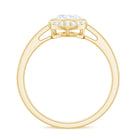 Bezel Set Moissanite Classic Engagement Ring Moissanite - ( D-VS1 ) - Color and Clarity - Rosec Jewels